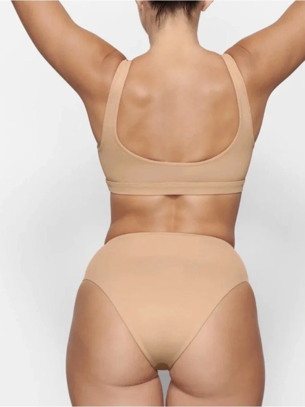 Skims Swim Mid Waist Bikini Bottom Plus Size 2X Tan